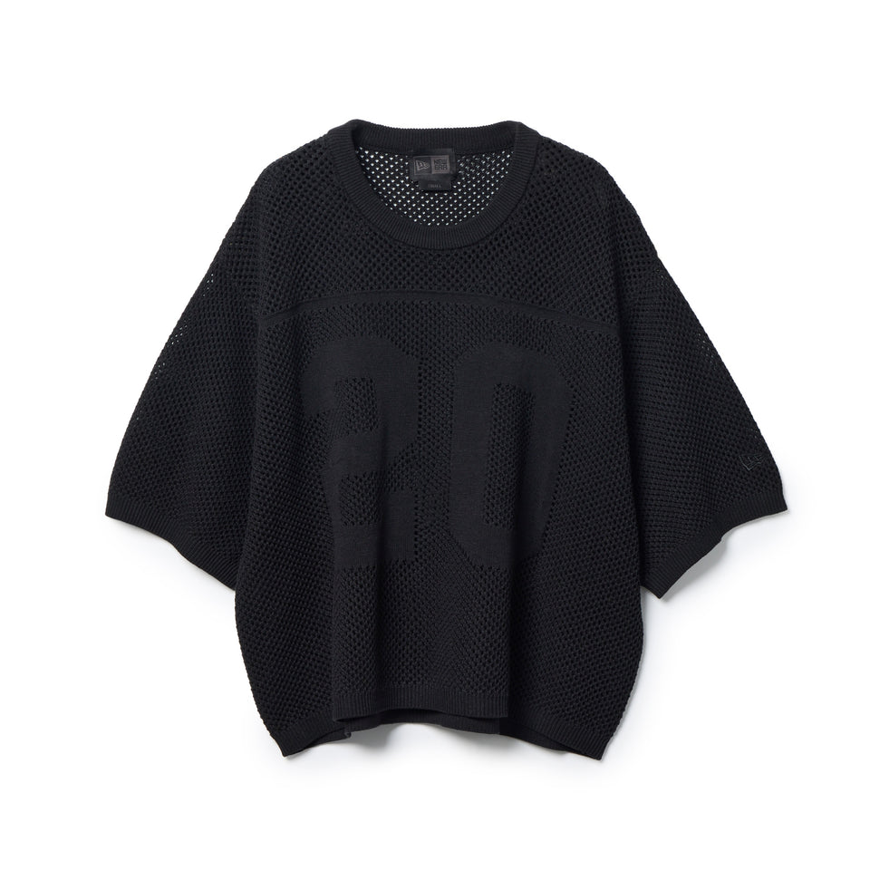 Women's 半袖 フットボール ニットシャツ BLACK LABEL SS26 ブラック