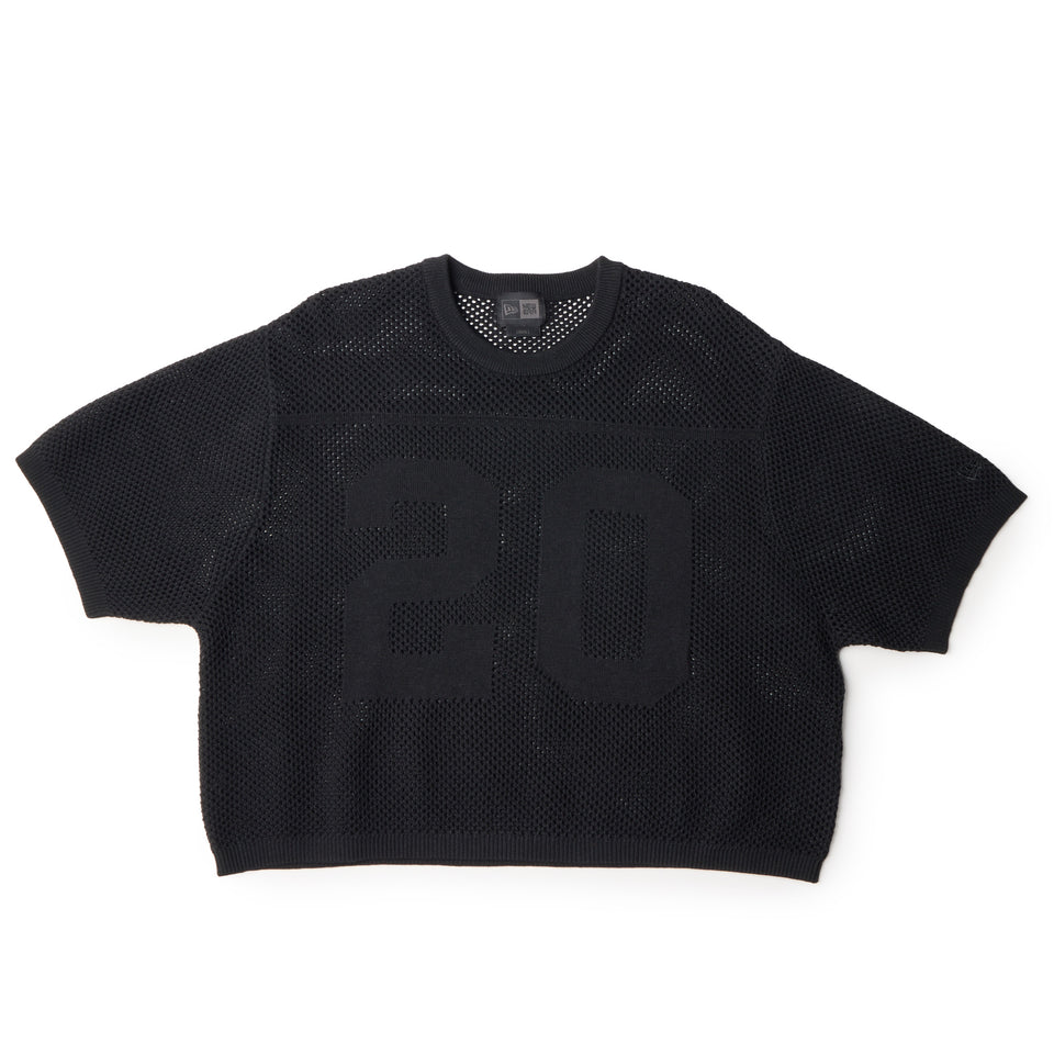 Women's 半袖 フットボール ニットシャツ BLACK LABEL SS26 ブラック | NEW ERA ニューエラ公式オンラインストア