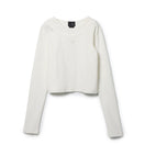 Women's 長袖 レイヤード リブ Tシャツ BLACK LABEL SS26 ホワイト | NEW ERA ニューエラ公式オンラインストア