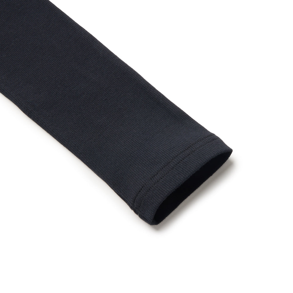 Women's 長袖 レイヤード リブ Tシャツ BLACK LABEL SS26 ブラック | NEW ERA ニューエラ公式オンラインストア