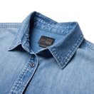 Women's 長袖 クロップド デニムシャツ BLACK LABEL SS26 ウォッシュドデニム | NEW ERA ニューエラ公式オンラインストア