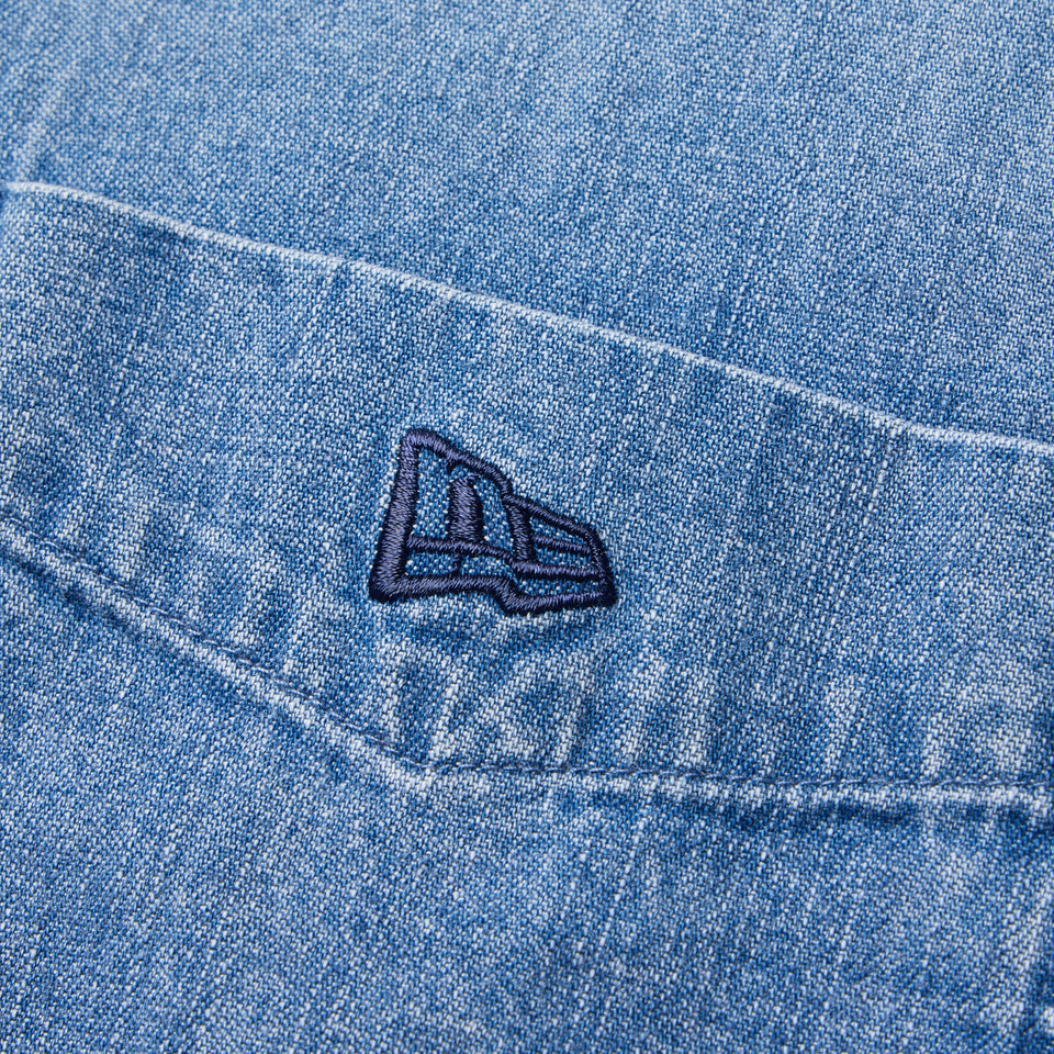 Women's 長袖 クロップド デニムシャツ BLACK LABEL SS26 ウォッシュドデニム | NEW ERA ニューエラ公式オンラインストア