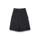 Women's ダブルニー バミューダパンツ BLACK LABEL SS26 ウォッシュドブラックデニム | NEW ERA ニューエラ公式オンラインストア