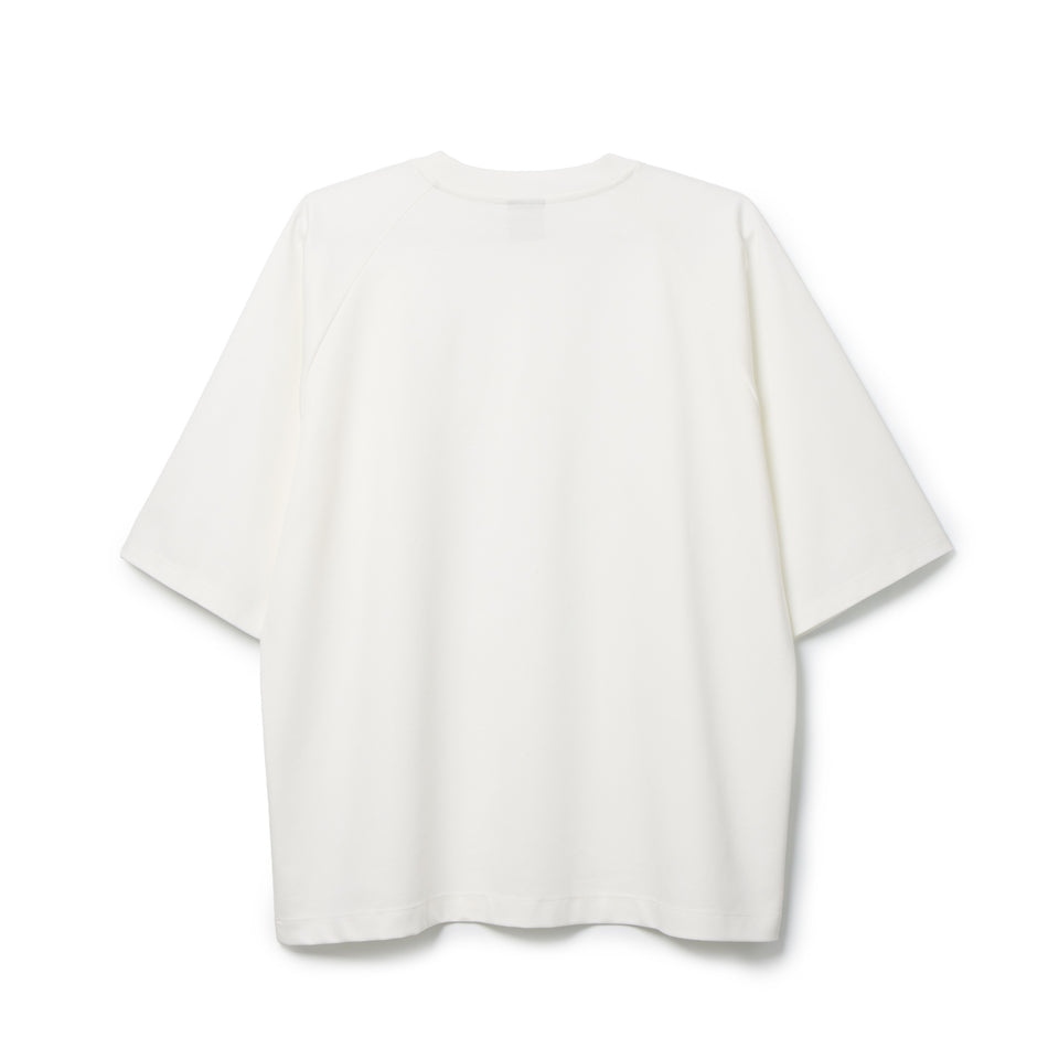 半袖 ダブル ジャカード ラグラン Tシャツ BLACK LABEL SS26 ホワイト | NEW ERA ニューエラ公式オンラインストア