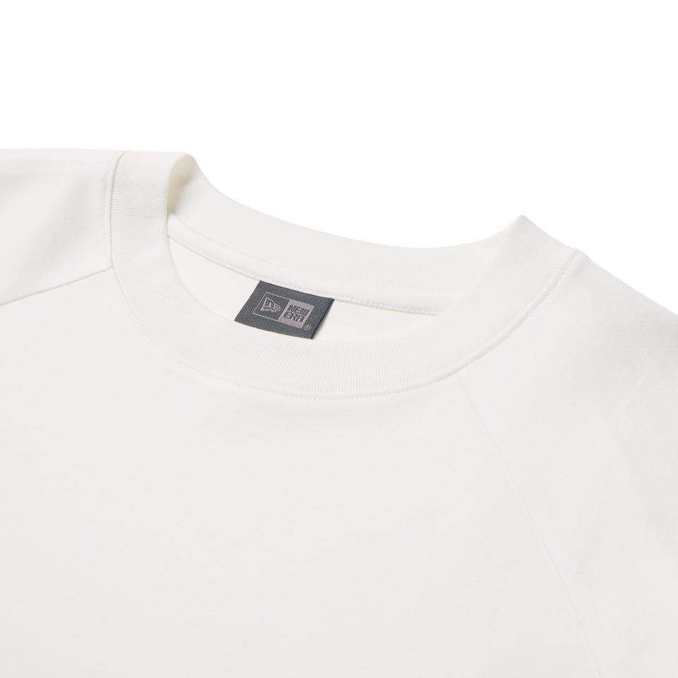 半袖 ダブル ジャカード ラグラン Tシャツ BLACK LABEL SS26 ホワイト