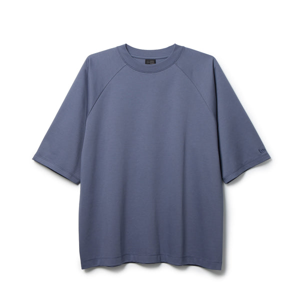 半袖 ダブル ジャカード ラグラン Tシャツ BLACK LABEL SS26 スレート