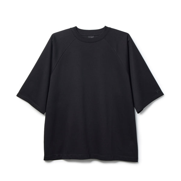 半袖 ダブル ジャカード ラグラン Tシャツ BLACK LABEL SS26 ブラック