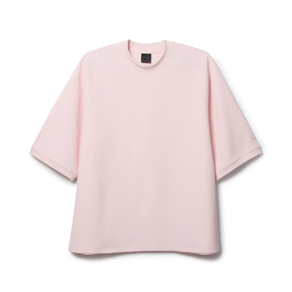 半袖 ソフトワッフル Tシャツ BLACK LABEL SS26 ピンク | ニューエラ