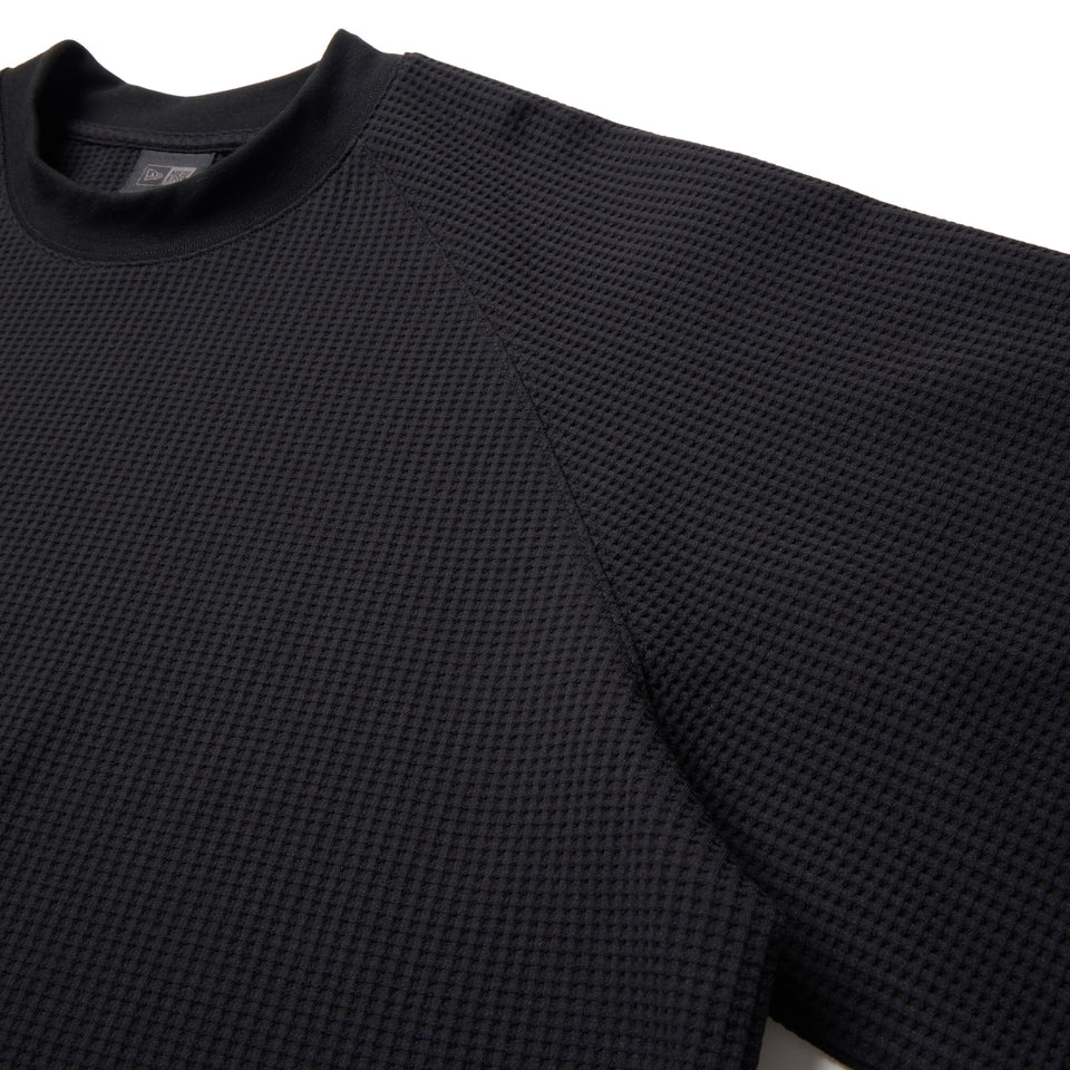 半袖 ソフトワッフル Tシャツ BLACK LABEL SS26 ブラック | NEW ERA ニューエラ公式オンラインストア