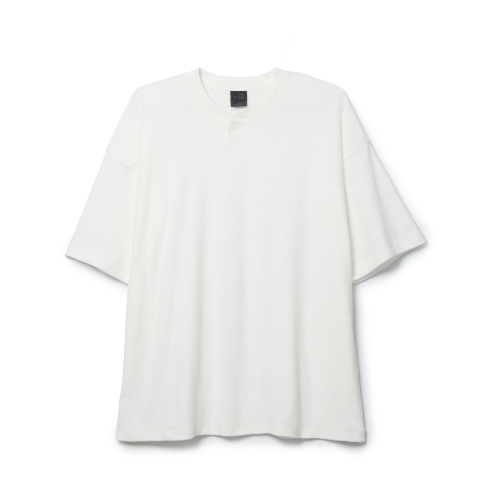 半袖 オーガニック パイル ヘンリーネック Tシャツ BLACK LABEL SS26 ホワイト | NEW ERA ニューエラ公式オンラインストア