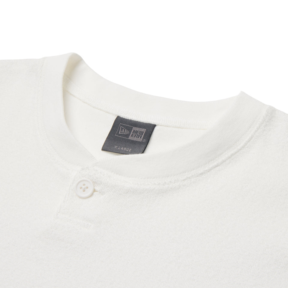 半袖 オーガニック パイル ヘンリーネック Tシャツ BLACK LABEL SS26 ホワイト | NEW ERA ニューエラ公式オンラインストア