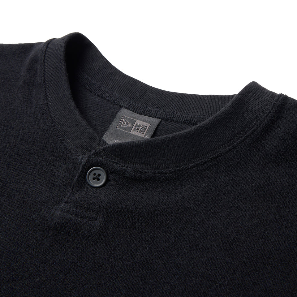 半袖 オーガニック パイル ヘンリーネック Tシャツ BLACK LABEL SS26