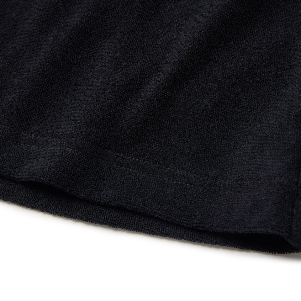 半袖 オーガニック パイル ヘンリーネック Tシャツ BLACK LABEL SS26 ブラック | NEW ERA ニューエラ公式オンラインストア
