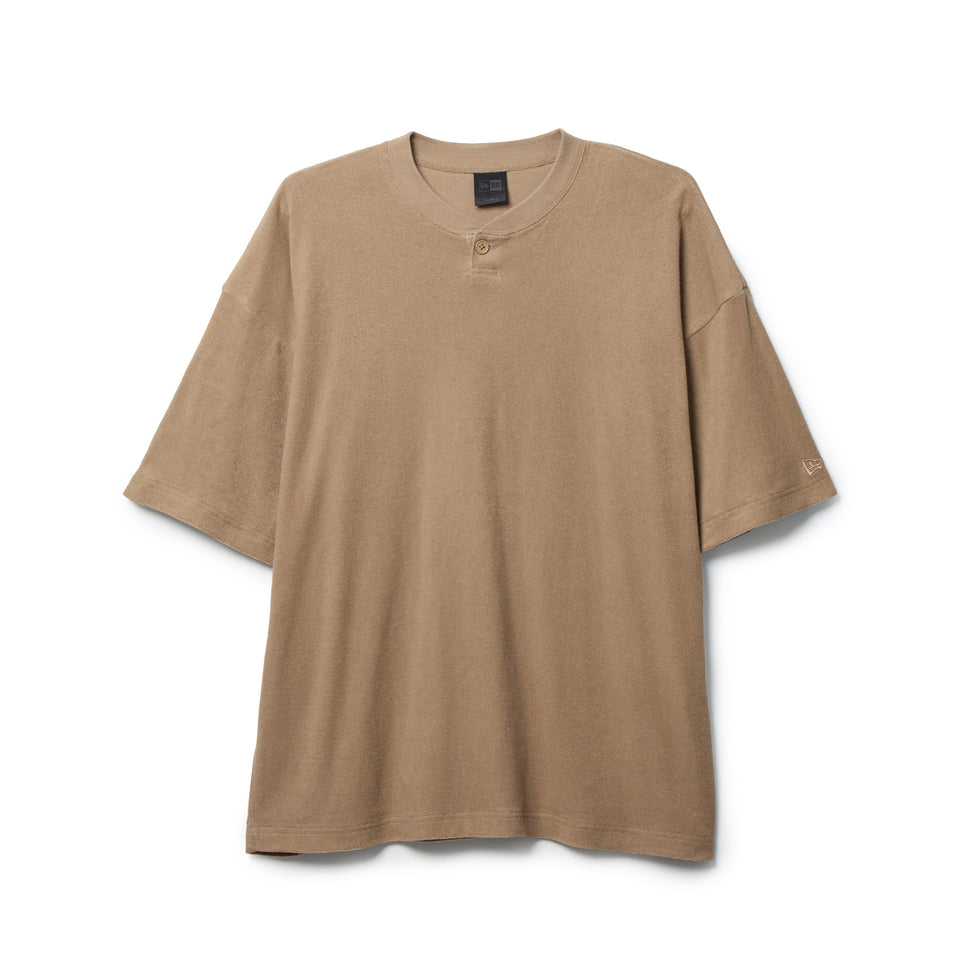 半袖 オーガニック パイル ヘンリーネック Tシャツ BLACK LABEL SS26