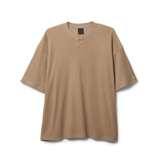 半袖 オーガニック パイル ヘンリーネック Tシャツ BLACK LABEL SS26