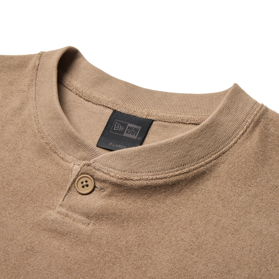 半袖 オーガニック パイル ヘンリーネック Tシャツ BLACK LABEL SS26