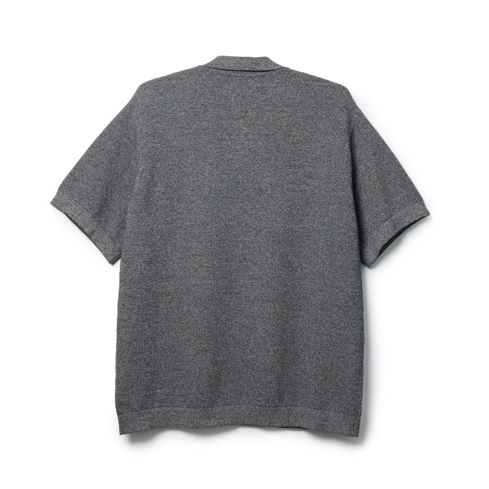 半袖 スキッパー ニット ポロシャツ BLACK LABEL SS26 ブラック | NEW ERA ニューエラ公式オンラインストア