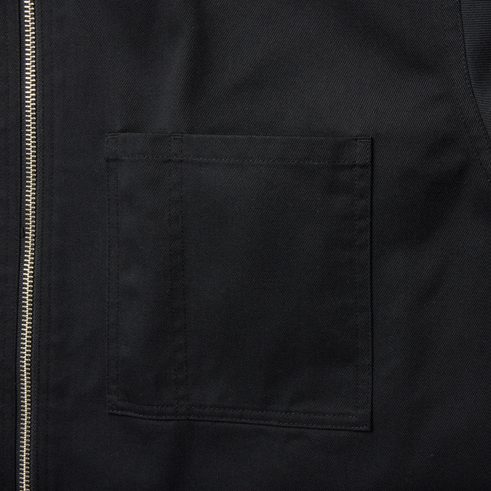 半袖 フルジップ ヒッコリー ワークシャツ BLACK LABEL SS26 ブラック | NEW ERA ニューエラ公式オンラインストア