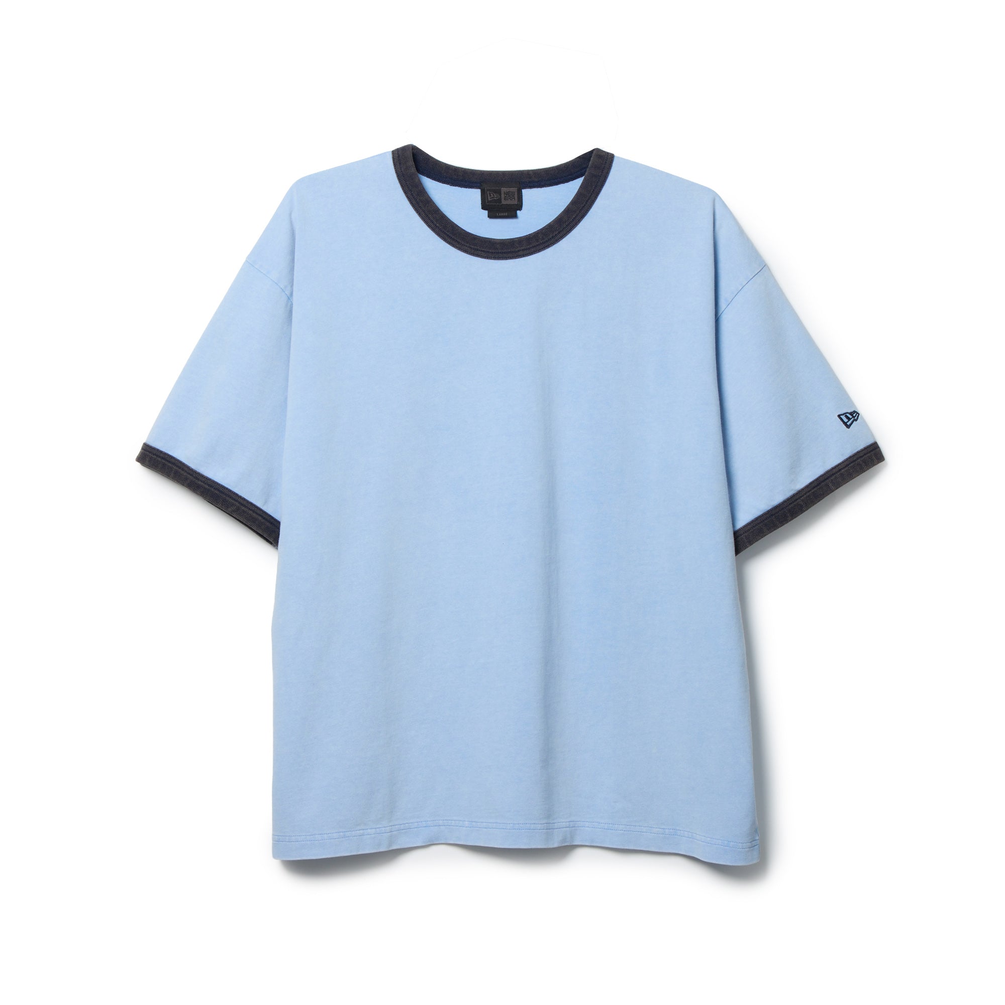 半袖 フェード リンガー Tシャツ BLACK LABEL SS26 スカイブルー