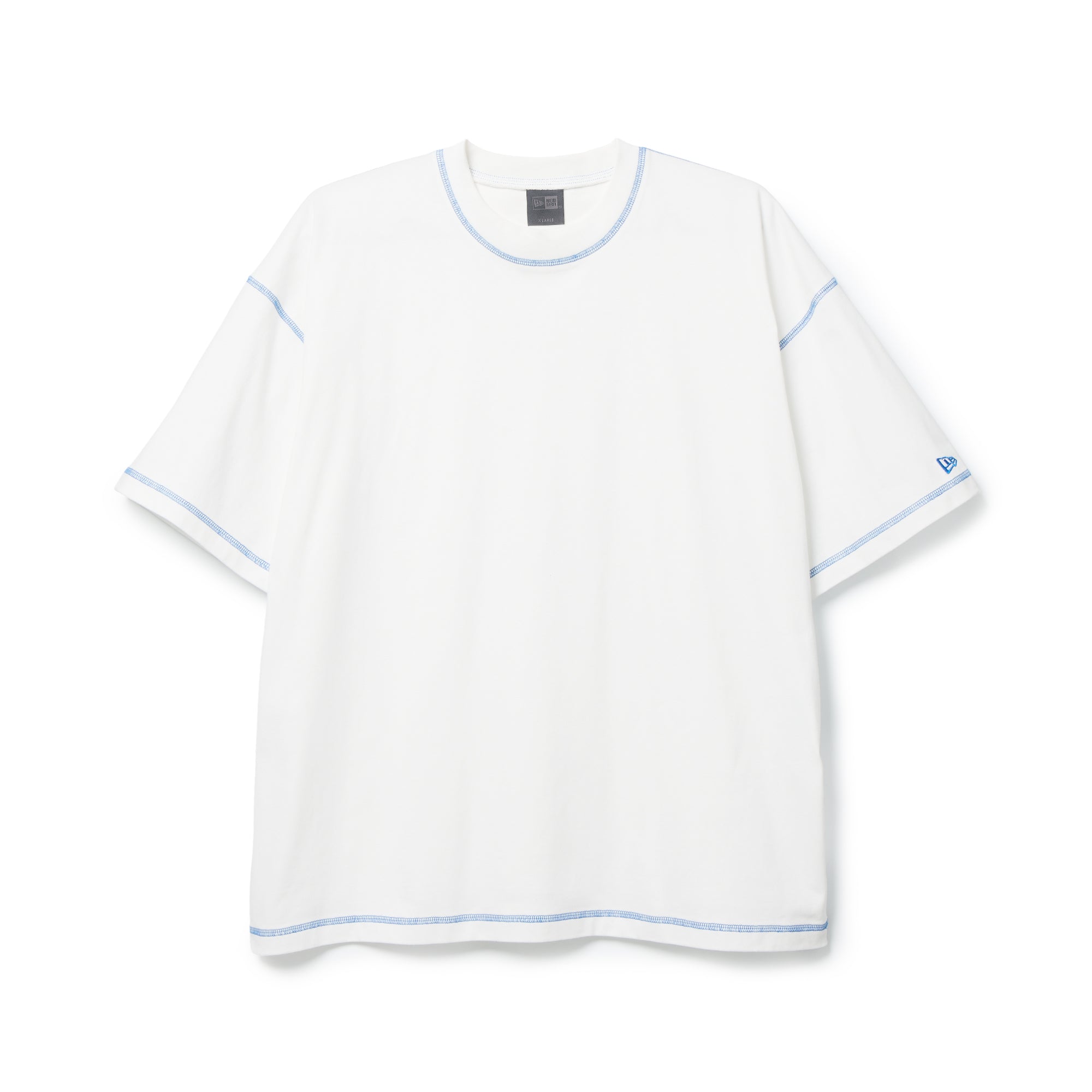 半袖 カラーステッチ Tシャツ BLACK LABEL SS26 ホワイト | ニューエラ 半袖 カラーステッチ Tシャツ BLACK LABEL SS26 ホワイト | ニューエラ