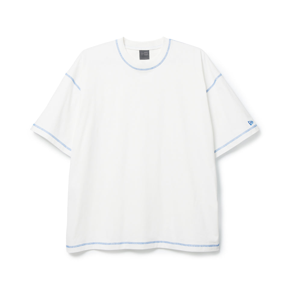 半袖 カラーステッチ Tシャツ BLACK LABEL SS26 ホワイト | ニューエラ