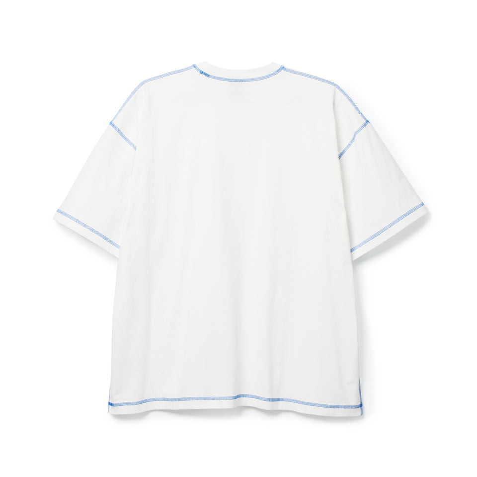 半袖 カラーステッチ Tシャツ BLACK LABEL SS26 ホワイト | NEW ERA ニューエラ公式オンラインストア