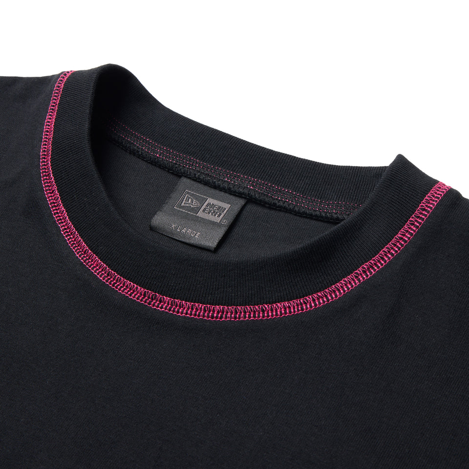 半袖 カラーステッチ Tシャツ BLACK LABEL SS26 ブラック | NEW ERA ニューエラ公式オンラインストア