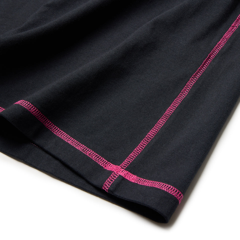 半袖 カラーステッチ Tシャツ BLACK LABEL SS26 ブラック | NEW ERA ニューエラ公式オンラインストア