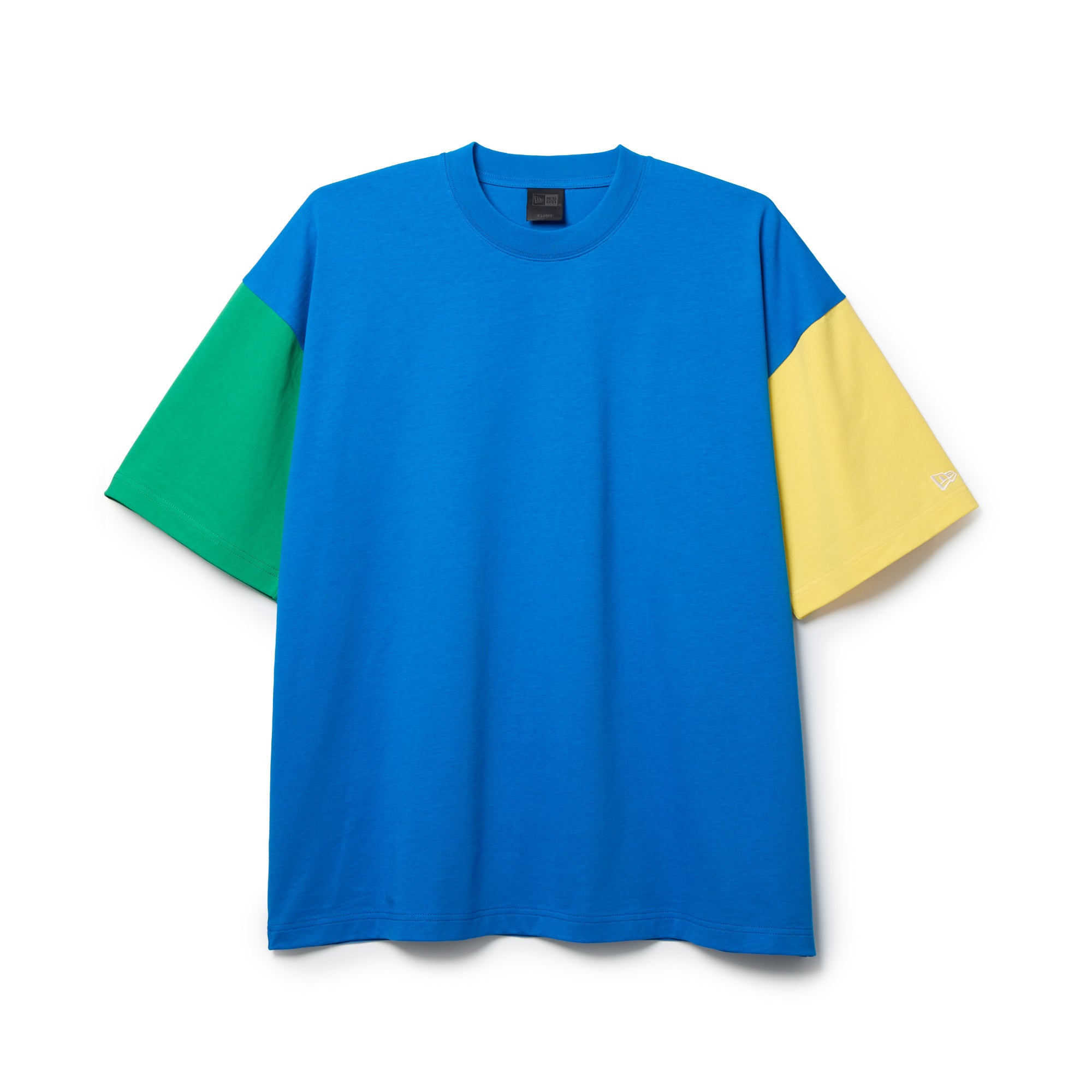 wake sapporo 半袖　パックTシャツ　2色　Lサイズ 半袖 カラーブロック Tシャツ BLACK LABEL SS26 ブルー/グリーン