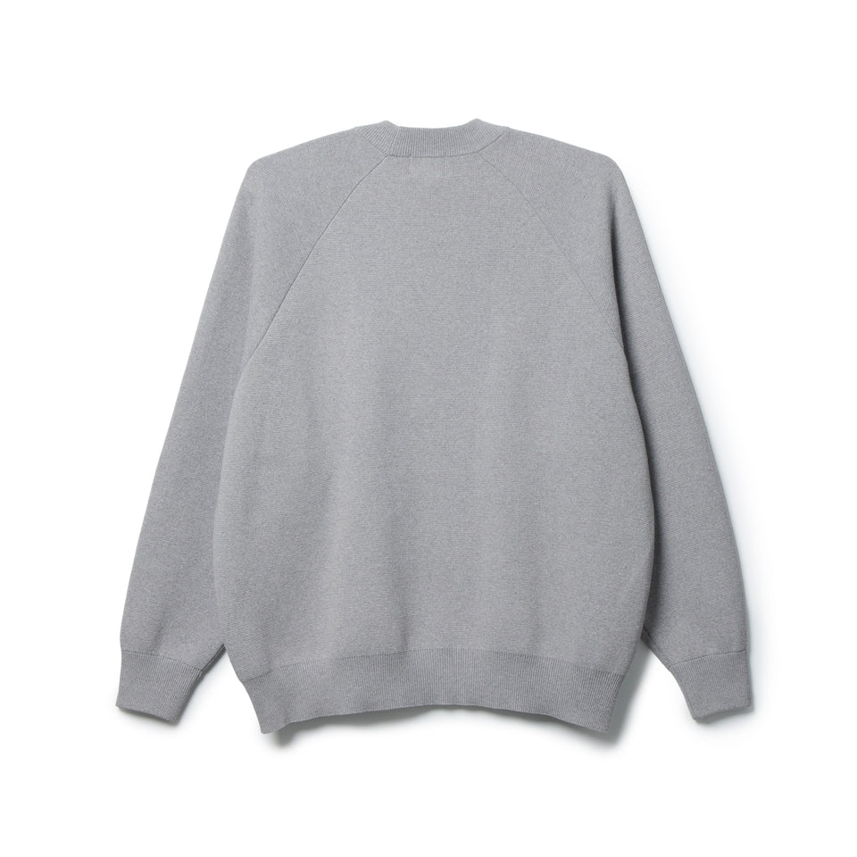 クルーネックニット ミラノリブ BLACK LABEL SS26 グレー | NEW ERA ニューエラ公式オンラインストア