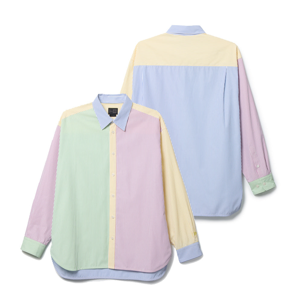 長袖 クレイジーパターン シャツ BLACK LABEL SS26 イエロー