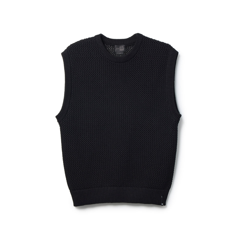 ニット メッシュ ベスト BLACK LABEL SS26 ブラック | ニューエラ