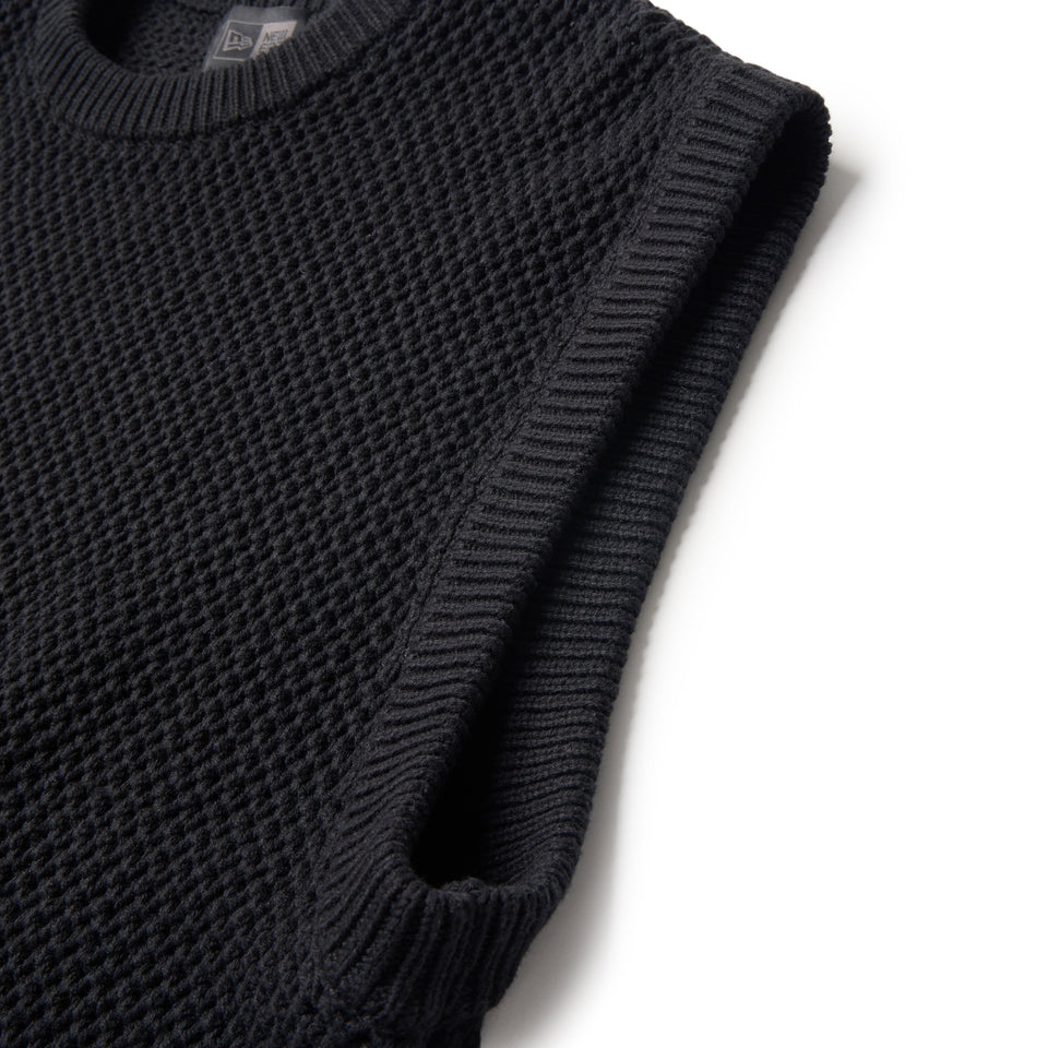 ニット メッシュ ベスト BLACK LABEL SS26 ブラック | NEW ERA ニューエラ公式オンラインストア