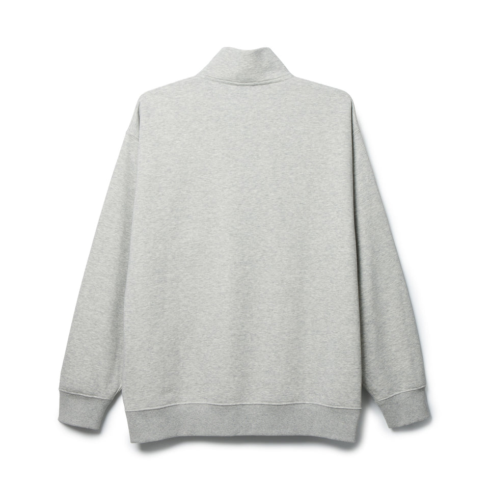 裏毛 スウェット ハーフジップ BLACK LABEL SS26 ライトグレー | NEW ERA ニューエラ公式オンラインストア