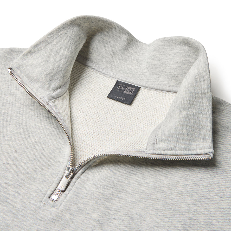 裏毛 スウェット ハーフジップ BLACK LABEL SS26 ライトグレー | NEW ERA ニューエラ公式オンラインストア