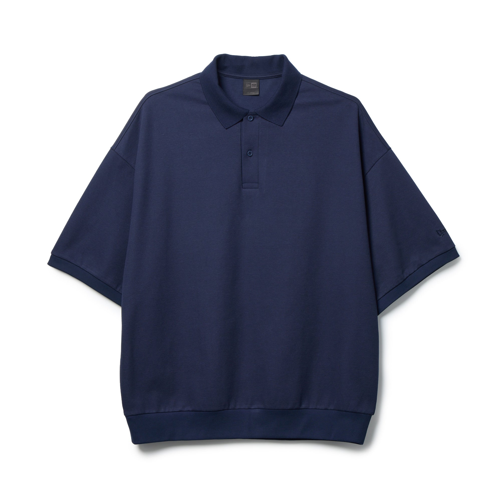 ダークネイビー 半袖ポロシャツ 半袖 ビッグ ポロシャツ BLACK LABEL SS26 ネイビー | ニューエラ