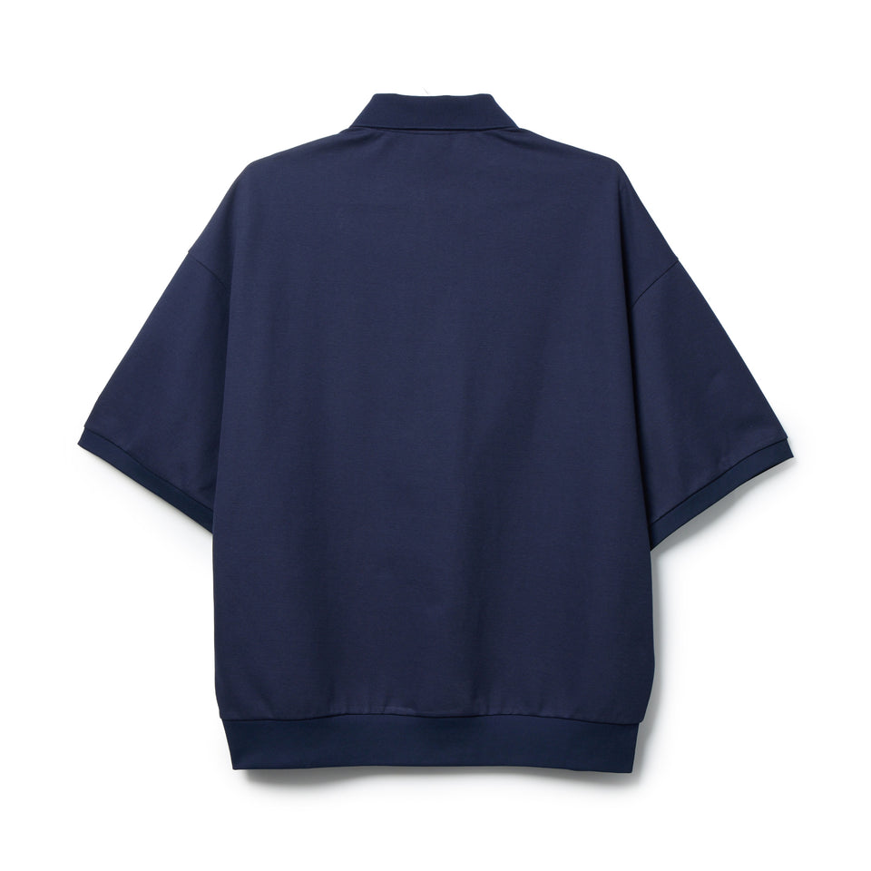 新品 Ans Dotsloevner SS26 ネイビー 半袖 S 半袖 ビッグ ポロシャツ BLACK LABEL SS26 ネイビー | ニューエラ