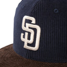 キッズ Youth 9FIFTY Corduroy コーデュロイ サンディエゴ・パドレス ネイビー ダークブラウン | NEW ERA ニューエラ公式オンラインストア