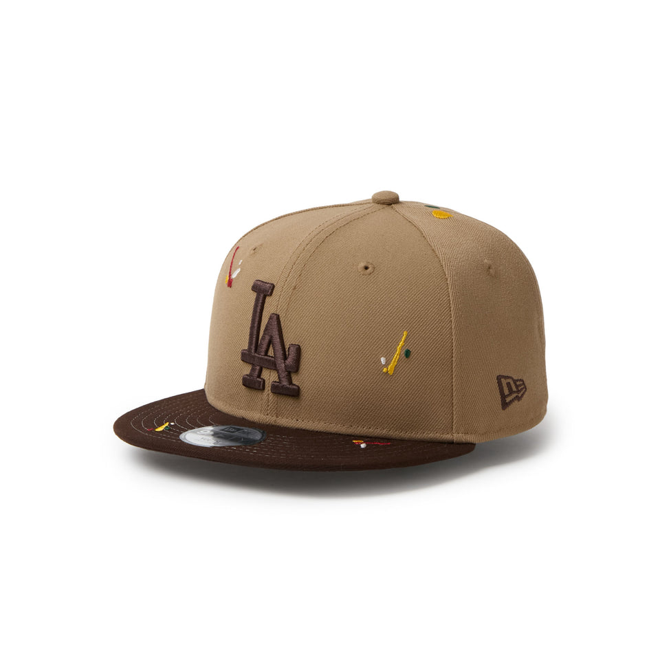 キッズ Youth 9FIFTY ロサンゼルス・ドジャース Splash Embroidery カーキ/バーントウッド | NEW ERA ニューエラ公式オンラインストア