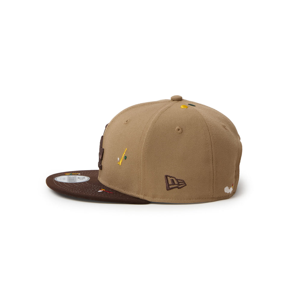 キッズ Youth 9FIFTY ロサンゼルス・ドジャース Splash Embroidery カーキ/バーントウッド | NEW ERA ニューエラ公式オンラインストア