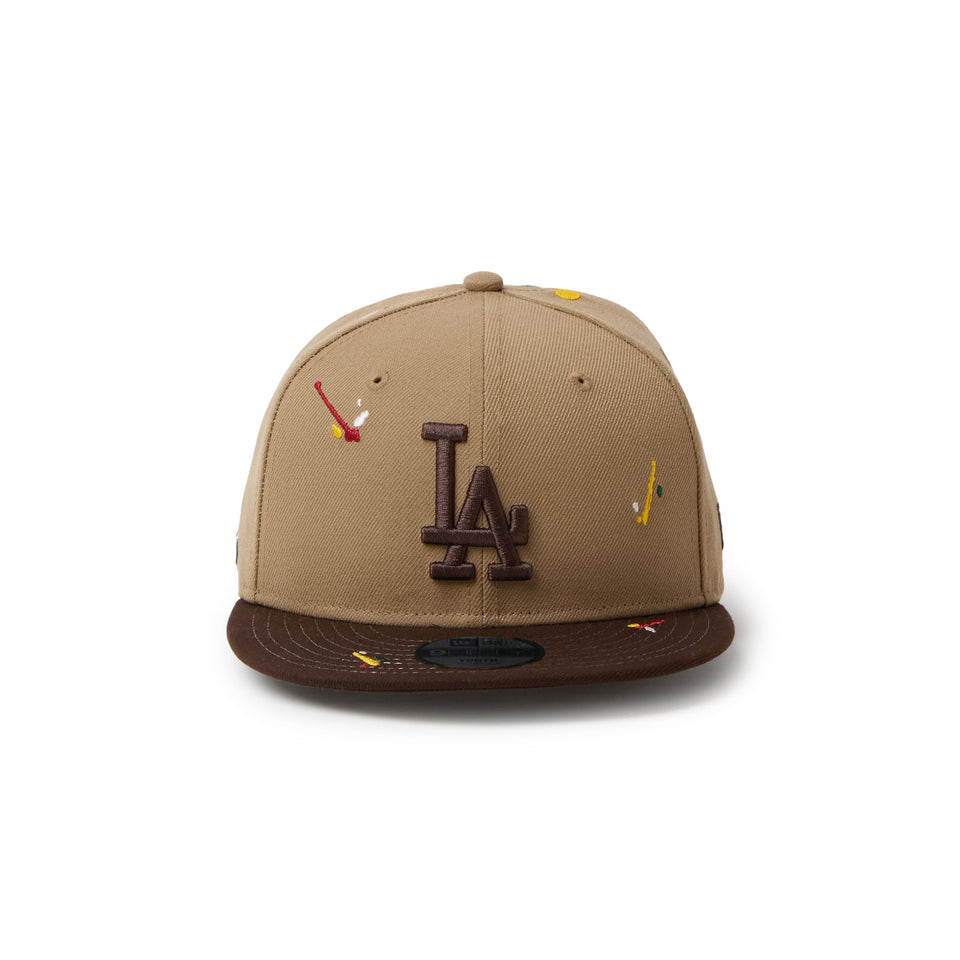 キッズ Youth 9FIFTY ロサンゼルス・ドジャース Splash Embroidery カーキ/バーントウッド | NEW ERA ニューエラ公式オンラインストア