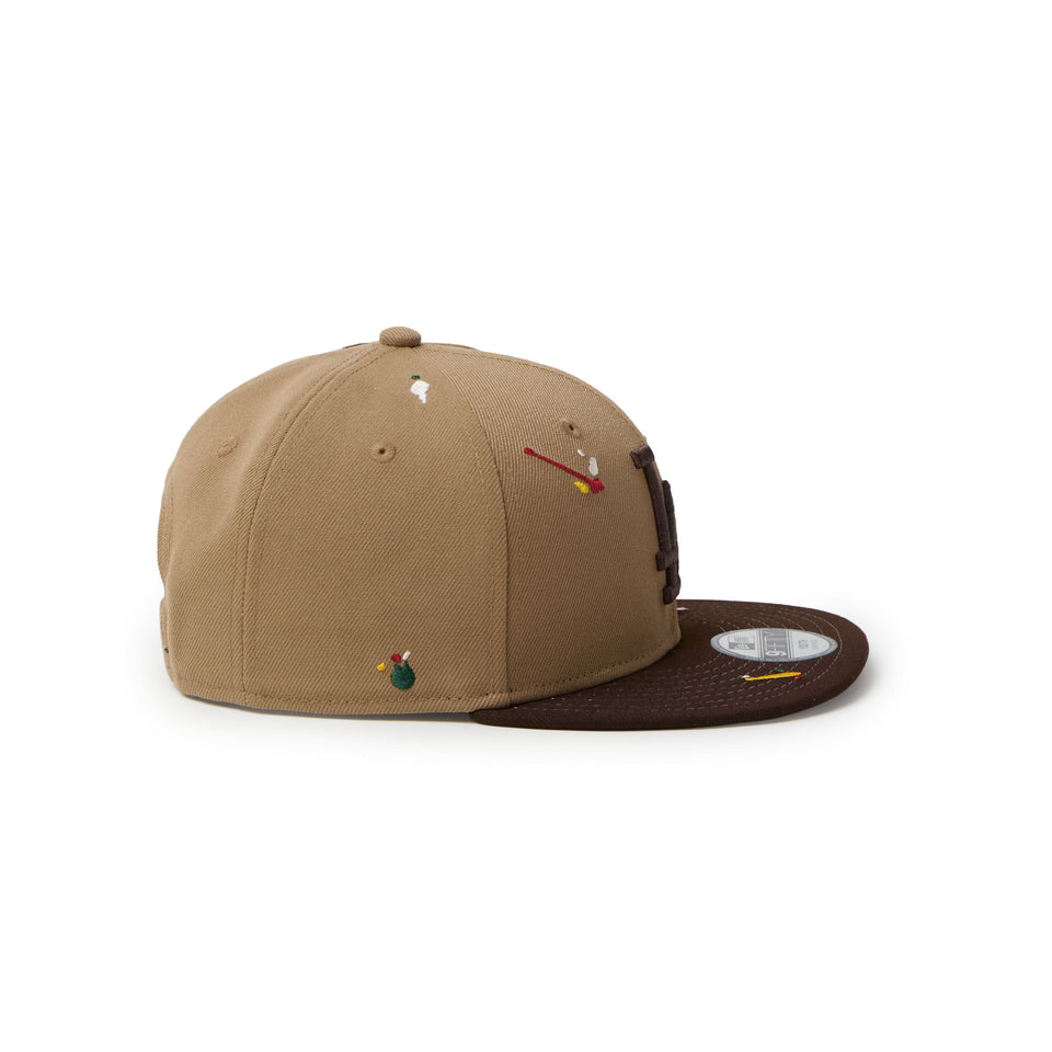 キッズ Youth 9FIFTY ロサンゼルス・ドジャース Splash Embroidery カーキ/バーントウッド | NEW ERA ニューエラ公式オンラインストア