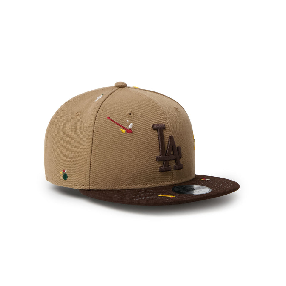 キッズ Youth 9FIFTY ロサンゼルス・ドジャース Splash Embroidery カーキ/バーントウッド | NEW ERA ニューエラ公式オンラインストア