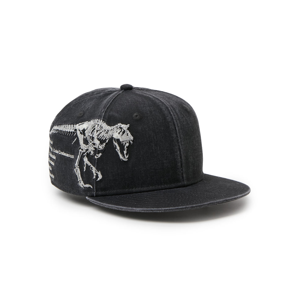 キッズ Youth 9FIFTY Dinosaur スケルトン ウォッシュド ブラック