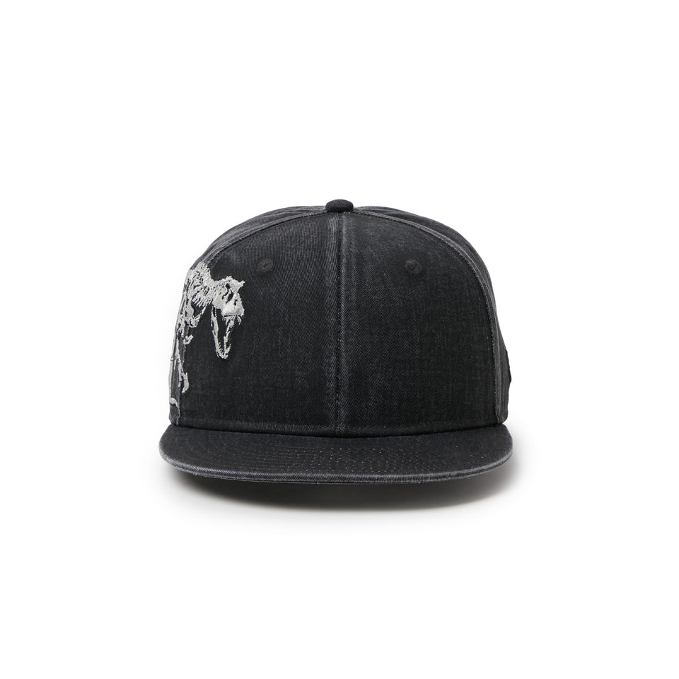 キッズ Youth 9FIFTY Dinosaur スケルトン ウォッシュド ブラック