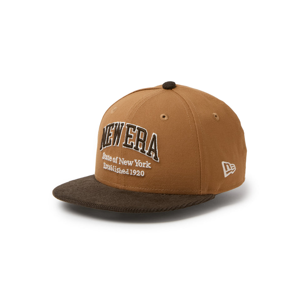 キッズ Youth 9FIFTY Duck Canvas カレッジロゴ ライトブロンズ/ウォルナット | NEW ERA ニューエラ公式オンラインストア