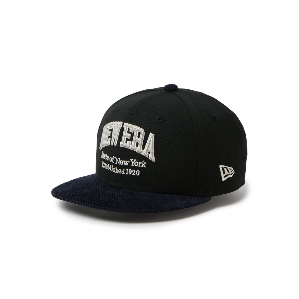 キッズ Youth 9FIFTY Duck Canvas カレッジロゴ ブラック/ネイビー | NEW ERA ニューエラ公式オンラインストア