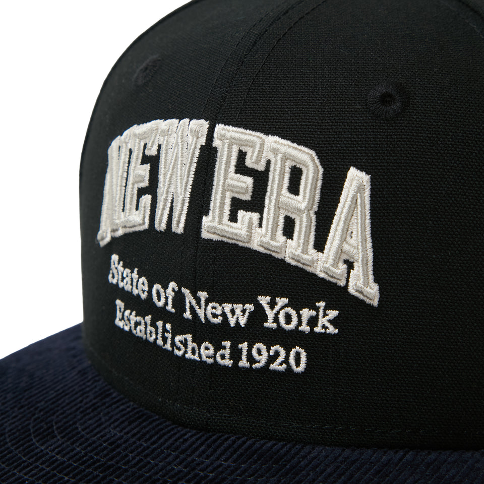キッズ Youth 9FIFTY Duck Canvas カレッジロゴ ブラック/ネイビー | NEW ERA ニューエラ公式オンラインストア