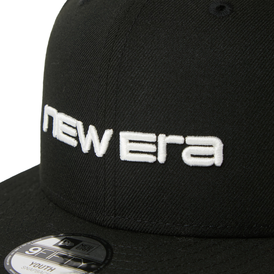 キッズ Youth 9FIFTY Brand Name Logo ブラック