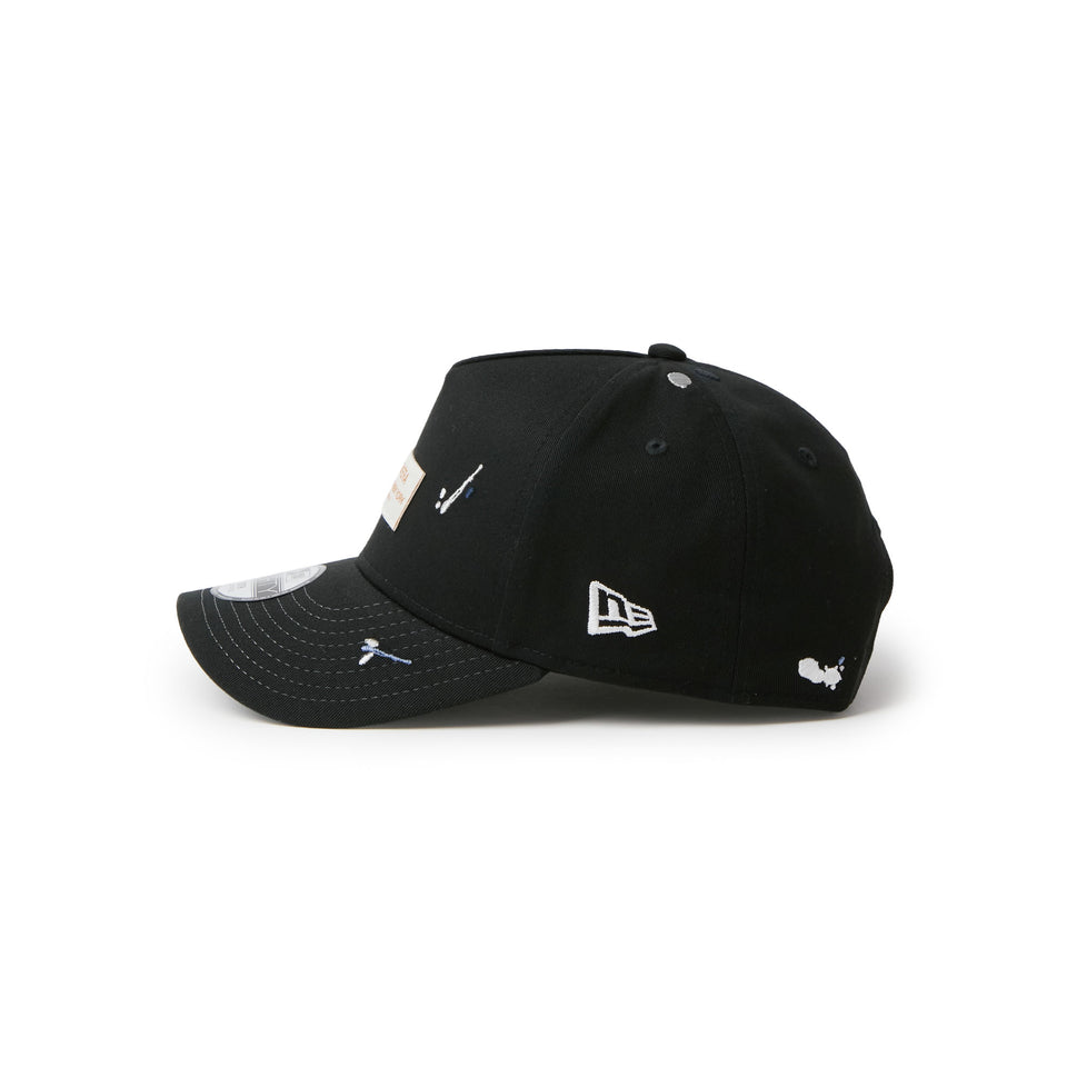 キッズ Youth 9FORTY A-Frame Splash Embroidery ウーブンパッチ ブラック/クローム | NEW ERA ニューエラ公式オンラインストア
